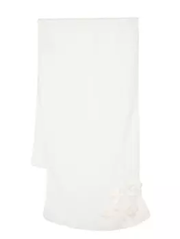 Ermanno Scervino шарф с цветочной аппликацией, белый