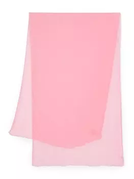 Ermanno Scervino шарф с вышитым логотипом, розовый
