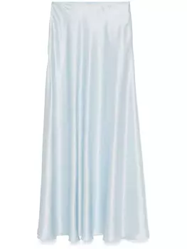 Ermanno Scervino шелковая юбка макси, синий