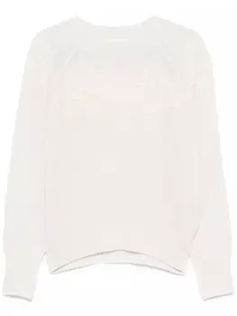 Ermanno Scervino свитер с объемным декором, белый