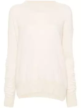 Ermanno Scervino свитер с вышитым мотивом, белый