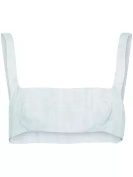 Ermanno Scervino топ с принтом, синий