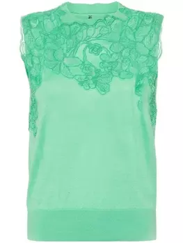 Ermanno Scervino трикотажный топ, зеленый