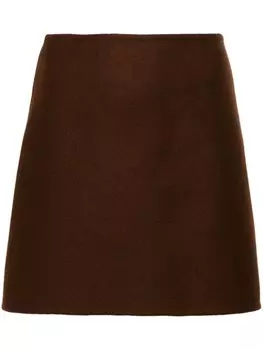 Ermanno Scervino юбка из вирджинской шерсти, коричневый