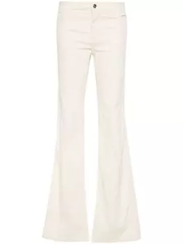 Ermanno Scervino вельветовые брюки прямого кроя, белый