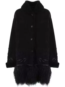 Ermanno Scervino вышитая дубленка