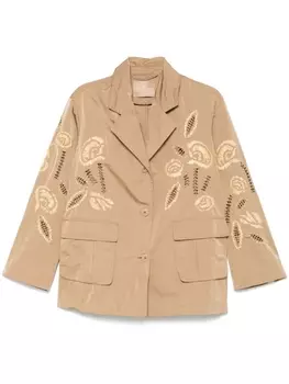 Ermanno Scervino жакет с вышивкой, нейтральный цвет