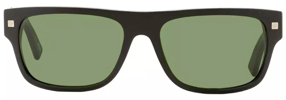 Ermenegildo Zegna Мужские прямоугольные солнцезащитные очки EZ0088 01N Черные 56 мм