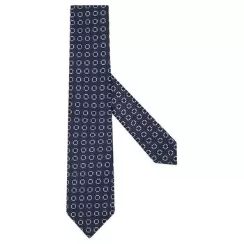 Ermenegildo Zegna Мужской галстук Zegna Mulberry Silk Polyester Fibre, темно-синий