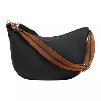 Ermenegildo Zegna Сумка-хобо Zegna из полиэстера, сумка через плечо, мини, мужская, черная