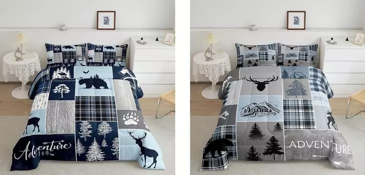 Erosebridal, 4 предмета, 2 одеяла Bear Dear с 2 наволочками, двойной размер