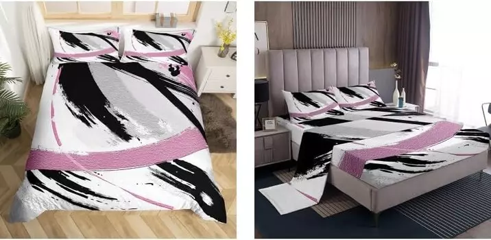 Erosebridal 7 шт. Набор простыней для масляной живописи King + мазки кистью Набор пододеяльников King