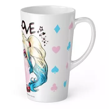 ERT GROUP DC чашка для латте Harley Quinn 101, 450 мл WMGHARLEY006