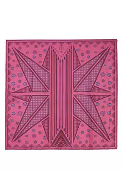 Esen Yolu шелковый шарф из твила 90x90 Imannoor, розовый