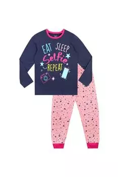 Ешь, спи, селфи, повторяй пижаму Harry Bear, розовый