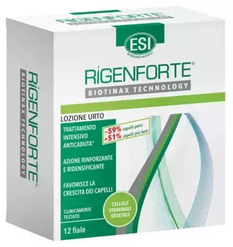 Esi Rigenforte Shock Lotion для лечения выпадения волос, 12 флаконов, для мягких и ароматных волос