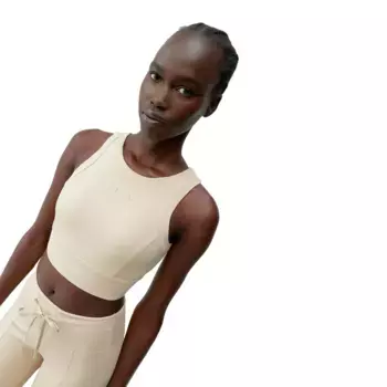 Esme Born Living Yoga Женский спортивный топ, бежевый