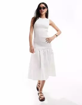 Esme - Эксклюзивное белое платье макси с оборками