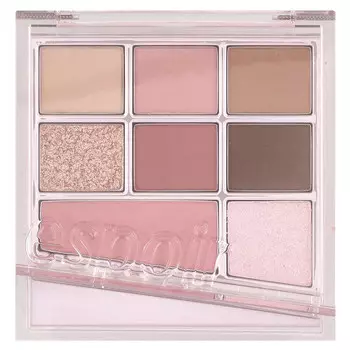 Espoir, Real Eye Palette All New, палитра теней для век, оттенок Rosy BB, 1 шт.