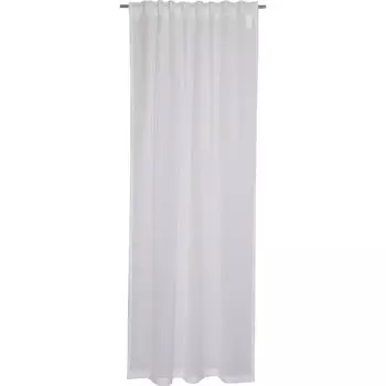 ESPRIT полупрозрачная штора-петля ЛЕН белая 130 х 250 см, белый