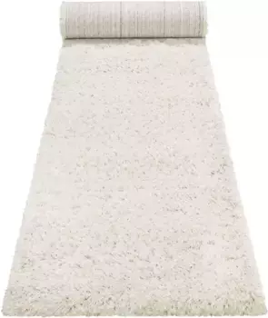 Esprit Runner "YOGI", прямоугольный, пушистый ворс, экологически чистый, тканый, для гостиной, спальни, однотонный 80х300 см, бежевый