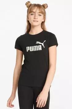 Ess+ хлопковая футболка Puma, черный