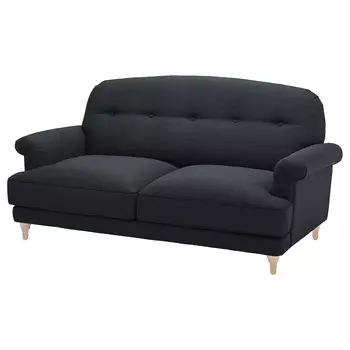ESSEBODA 2 раскладывающийся диван, Кнебек/антрацитовая береза IKEA