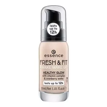 Essence Fresh Fit Awake Make Up 10 Свежая слоновая кость 30 мл, Fresh Ivory