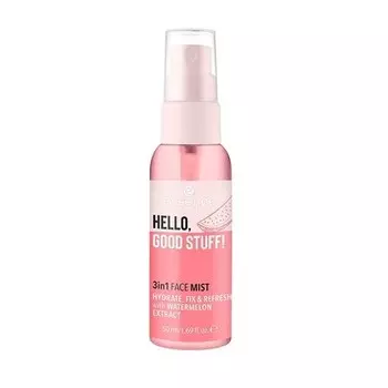 Essence Hello Good Stuff спрей для лица 3в1 с экстрактом арбуза 50мл розовый