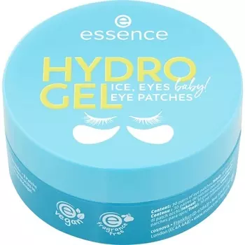 Essence HYDRO GEL Патчи для глаз ЛЕД, ГЛАЗА, детка! 30 пар увлажняющих охлаждающих мерцающих веганских средств без масла