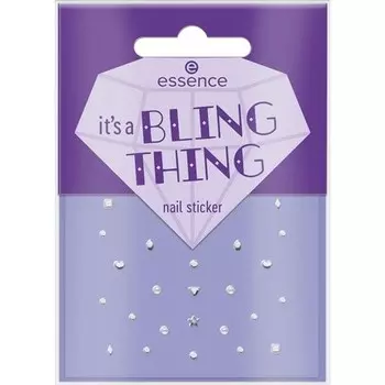 Essence It's a BLING THING Наклейки для ногтей Многоцветное покрытие Экспресс-результат Легко снимается Без наночастиц 28 шт. Essence