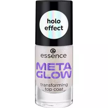 Essence, Meta Glow, верхнее покрытие для ногтей с голографическим эффектом, 8 мл
