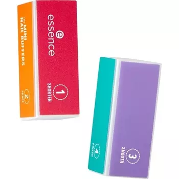 Essence МИНИ-ПИЛОЧКИ ДЛЯ НОГТЕЙ Пилочка для ногтей разноцветная без наночастиц 2 шт. - Упаковка из 2 шт. Essence