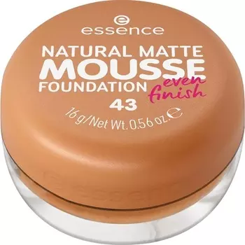 Essence Natural Matte Mousse Foundation Nr. Веганские духи 43 Nude Mattifying Cover Express Result без спирта и консервантов 16 г