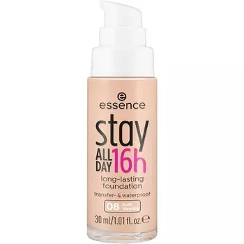 Essence Stay All Day 16-часовая тональная основа длительного действия 08 Мягкая ваниль