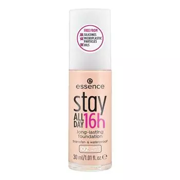 Essence Стойкая тональная основа Stay All Day 16H, 30 мл. 02
