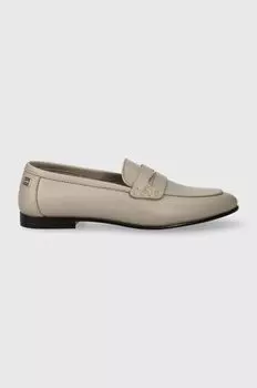 ESSENTIAL LEATHER LOAFER кожаные мокасины Tommy Hilfiger, бежевый