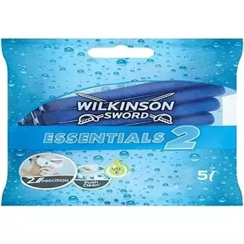 Essentials 2 одноразовые бритвы Sensitive для мужчин 5 лет, Wilkinson Sword