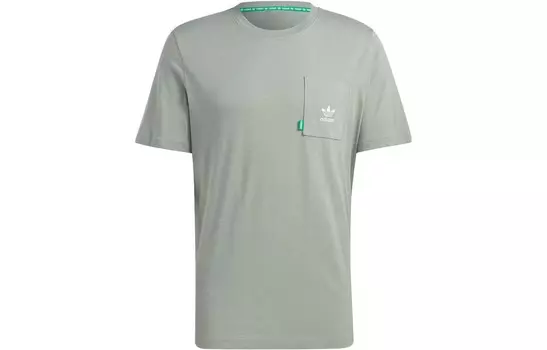 ESSENTIALS Футболка мужская пыльно-зеленая Adidas Originals, зеленый