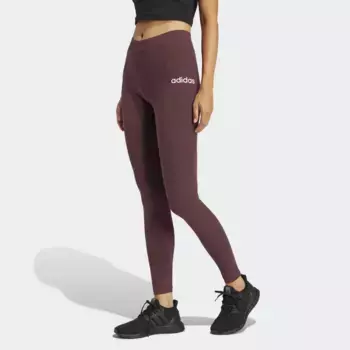 Essentials Линейные хлопковые женские леггинсы Adidas, красный