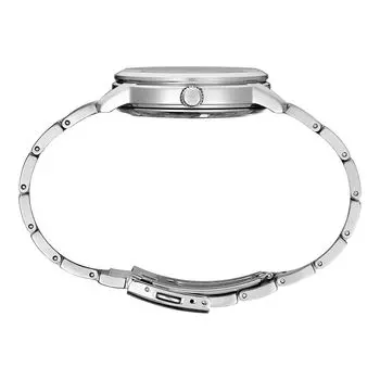 Essentials Мужские автоматические часы из нержавеющей стали с зеленым циферблатом, Синие Seiko, синий