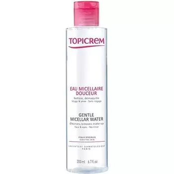 Essentials Нежная очищающая вода для лица и глаз 200мл, Topicrem