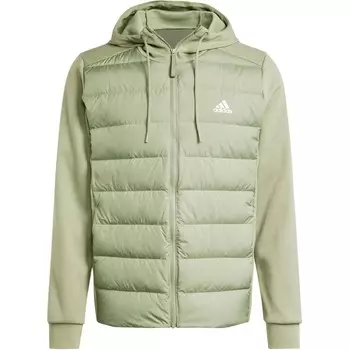 ESSENTIALS Пуховики и пальто мужские палатка зеленый Adidas
