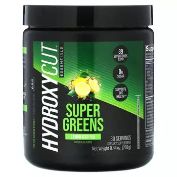 Essentials, Super Greens, чай со льдом с лимоном, 9,44 унции (268 г) Hydroxycut