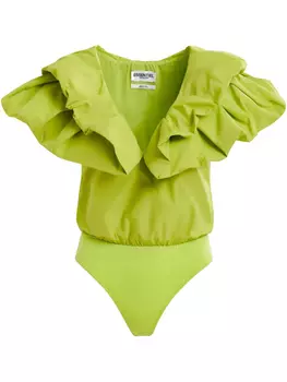 Essentiel Antwerp боди Hillary, зеленый