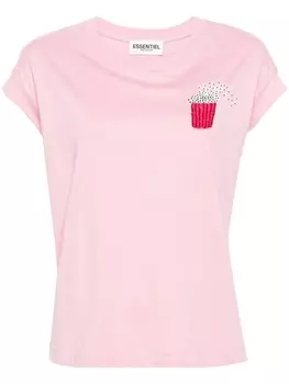 Essentiel Antwerp футболка с пайетками, розовый