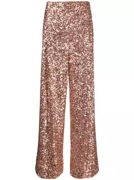 Essentiel Antwerp широкие брюки с пайетками, нейтральный цвет