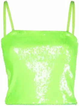 Essentiel Antwerp топ Drummer с пайетками, зеленый