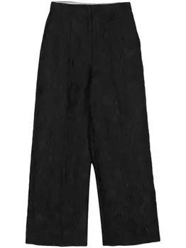 Essentiel Antwerp жаккардовые брюки палаццо Fling, черный