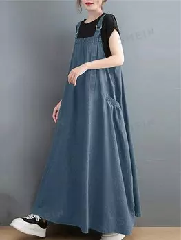 Essnce: Женские повседневные платья с карманами на каждый день, весна-лето Shein, синий